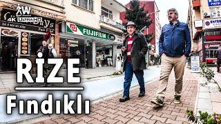 Walking Tour on RIZE Fındıklı District Streets Turkiye 4K60fps