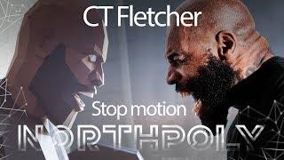 Low poly CT Fletcher. Papercraft. Stop motion