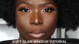SOFT GLAM MAKEUP TUTORIAL FOR DARK SKIN
