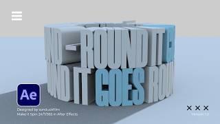 Make Hyper Visual 3D Typography in After Effects