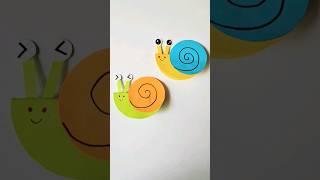 Quick Easy Snail craft | Swinging snail papercraft