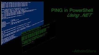 How to PING in PowerShell - With .NET