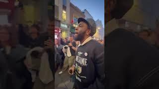 Coldplay, Burna Boy, Little Simz, Tini & Elyanna performing “We Pray” in Grafton Street, Dublin 