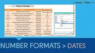 Custom Date Formats in Excel