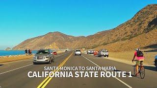 [Full] CALIFORNIA STATE ROUTE 1 - Driving from Santa Monica to Santa Maria, California, USA, 4K