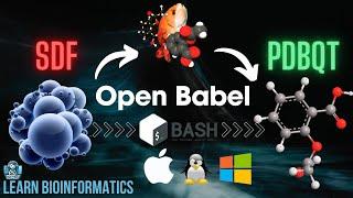 How to convert SDF to PDBQT for Molecular Docking | Autodock