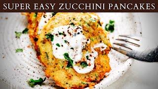 Super Easy Zucchini Pancakes Recipe - Munchkin Time