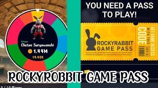 ROCKY RABBIT GAME PASS CODE | ROCKY RABBIT BATTLE PASS | ROCKY RABBIT GAME PASS KAISE LE 12/9/2024