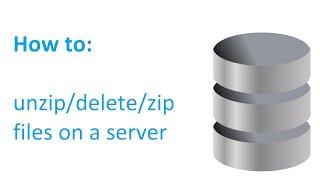 How to unzip / delete / zip file on your server with php scripts - real time saver (ENGLISH)