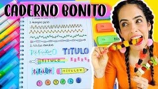 MEGA DICAS P/ VOLTA ÀS AULAS! Caderno lindo e organizado, lanches no palito, penteados! Stephania