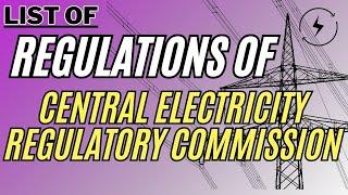 Regulations by CERC (Central Electricity Regulatory Commission)