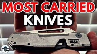 TOP 5 MOST CARRIED EDC FOLDING KNIVES - October 2024