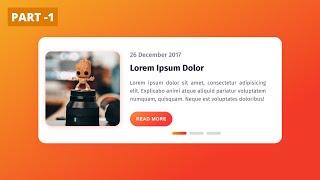 Animated Slider Blog Card using HTML & CSS | Coding Nepal