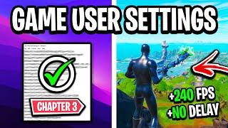 BEST Game User Settings in Fortnite Chapter 3! (Get More FPS + 0 Input Delay)