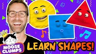 Shapes Song | Learn Shapes with Mooseclumps | Kids Learning Videos and Songs