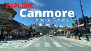 Canmore Alberta Canada / Drive around to see what does town look like / May 2022