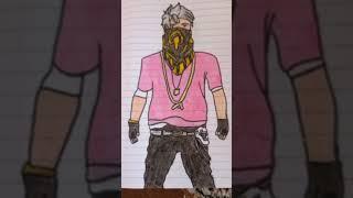 How To Draw Gyan Sujan Bundle | Gyan Gaming |FF Drawing |#ff#art#freefire#drawing#bundle#gyangaming