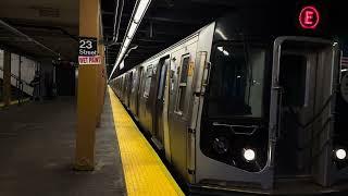 NYCT Subway: IND 8th Avenue Evening Service at 23rd Street