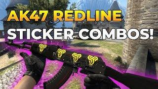 CS:GO - AK-47 Redline Sticker Combinations!