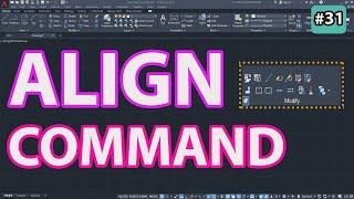 #31 How To Use Align Command In Autocad | Beginner's Course | Cad Gizmo