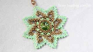 Extremely Beautiful and easy beaded flower with riviol crystal and seedbeads/ beading tutuorial