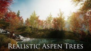 TES V - Skyrim Mods: Realistic Aspen Trees