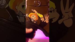Painting Kim Possible on custom boots #art #customs