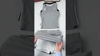 Comfy 2-piece set alert! #fashion #shorts #top