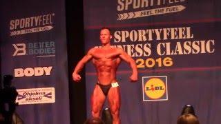 Timo Ekman posing at Sportyfeel Fitness Classic 2016