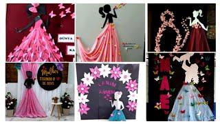 Stage decoration ideas | Women's day stage decoration ideas | Tracers day stage decoration ideas