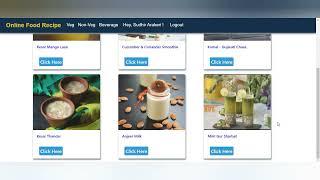 Online Food Recipe Project with Source Code | College Projects | #project #graduation #coding