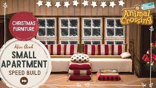 Small Apartment Ft. Christmas furniture | ACNH Speed Build | Animal Crossing New Horizons