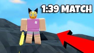 1:39 Minute Match | Roblox Bedwars (60FPS)