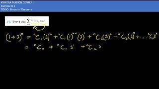 14.  Prove that ∑ r = 0 3 r n C r = 4 n