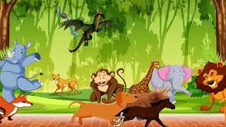 WILD Animal Stampede CHAOS in 3D Cartoon Animation!