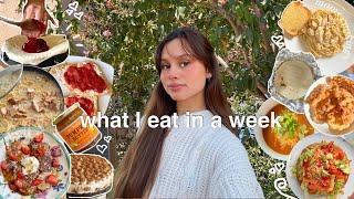what I eat in a week(realistic + moms cooking)