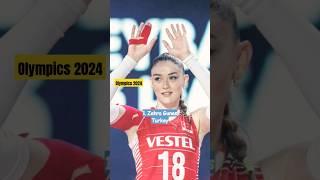 5 Most Beautiful Volleyball Player at the Olympics 2024 #olympics #olympicgames  #zehragunes