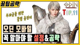 [오딘 모바일] 무과금을 위한 11가지 꿀팁 『공략&설정』 총정리 (초보 필독!!) 이 영상 하나로 종결!!│ 오딘 발할라 라이징