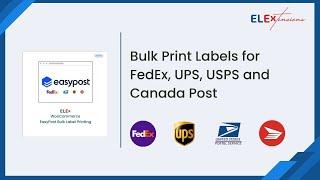 Bulk print FedEx, UPS, USPS & Canada Post Shipping Labels