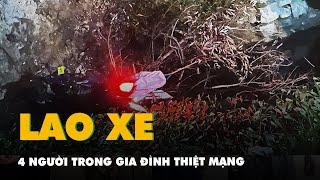 Xe máy lao xuống mương, 4 người trong gia đình thiệt mạng