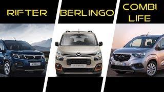 2018 Peugeot Rifter vs 2018 Citroen Berlingo vs 2019 Opel Combo Life