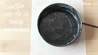 How to line a cake tin video - Allrecipes.co.uk