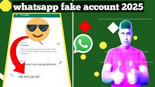 how to create fake whatsapp 2025 || fake number se WhatsApp kaise banta hai 2024