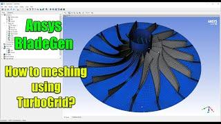  Ansys BladeGen Tutorial - How to Meshing using TurboGrid?