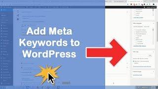 How to add meta keywords in WordPress