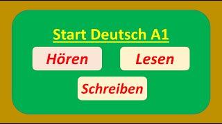 Start Deutsch A1 Hören, Lesen und Schreiben Modelltest mit Lösung am Ende || Vid - 46