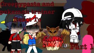 Creepypasta and Pokemon trainer React To Hypno's Lullaby V2 Part 1 || ️Jumpscare Flash️ ||