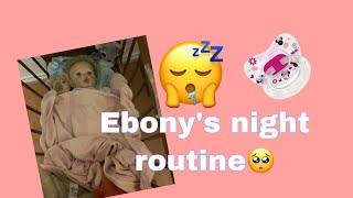 Ebony’s Night Routine (reborn role play)