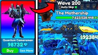 WAVE 200?! 100 QUANTUM CAMERAMANIN ENDLESS!?