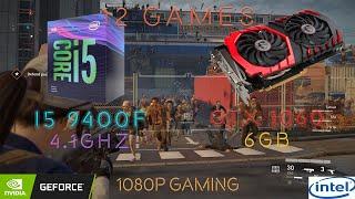 Intel Core i5 9400f + Gtx 1060 6gb at Ultra Settings 1080p | Test in 12 Games in 2020 |  FPS Test